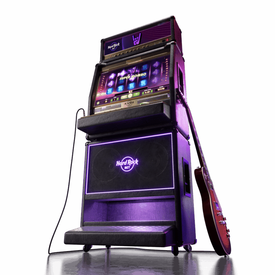 Hard Rock Slot machine with guitar